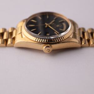 1976 Rolex 1803 18k Yellow Gold Matte Black Dial Day-Date - Image 8