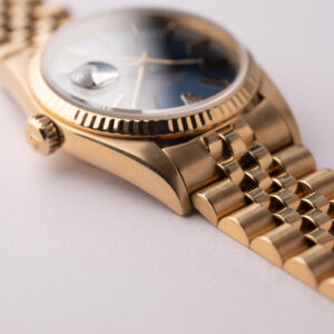 1987 Rolex 16018 Yellow Gold Blue Khanjar Dial Datejust - Image 7