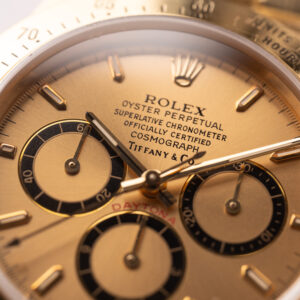 1991 Rolex 16528 "Tiffany & Co." Inverted 6 18k Yellow Gold Daytona w/ Box - Image 5