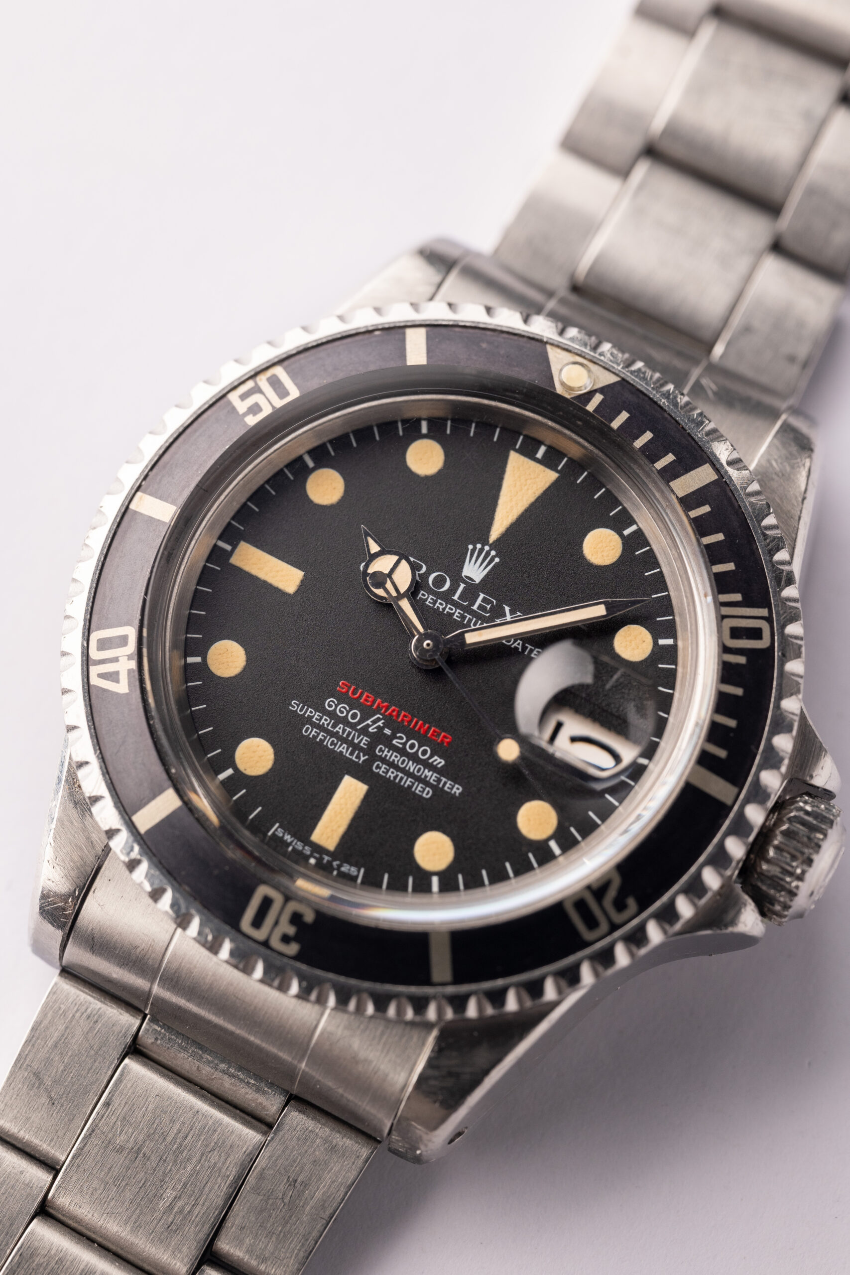 1971 Rolex 1680 MK4 Red Submariner | Grey and Patina