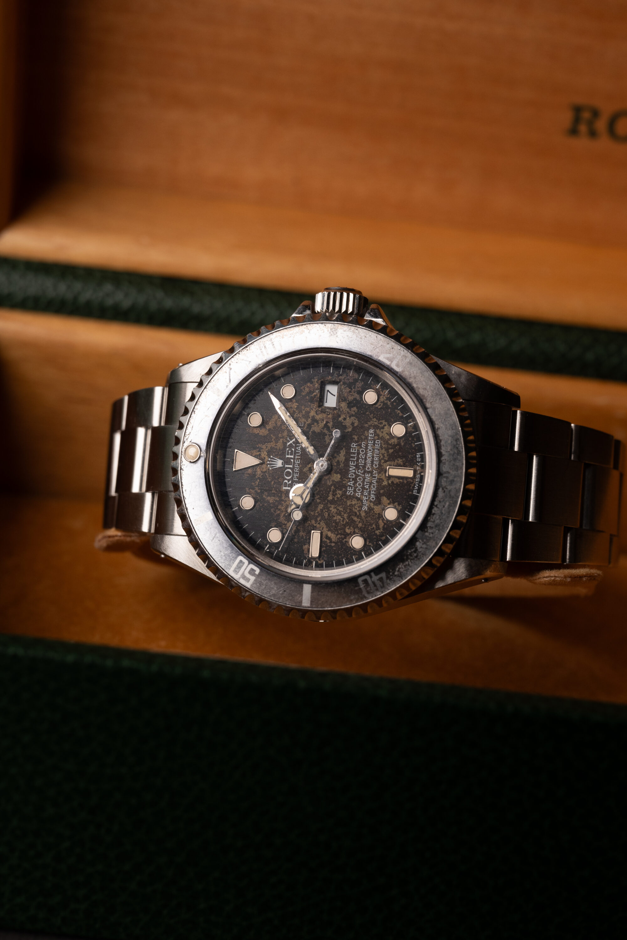 1987 Rolex 16600 Tropical Sea-Dweller W/Box | Grey and Patina