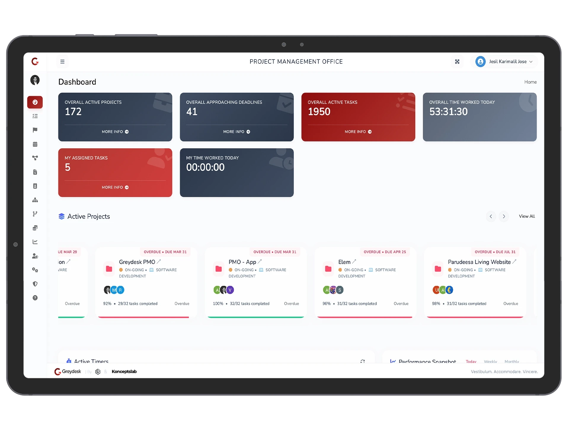 Project Management Dashboard