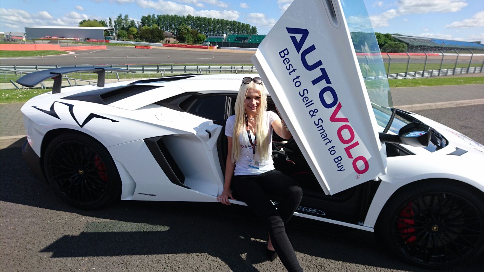 Promotional Models At Silverstone Racetrack