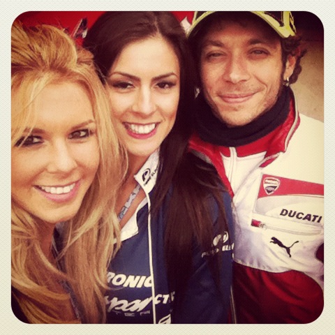 Grid Girls with Aspar Team at Silverstone MotoGP in June 2012