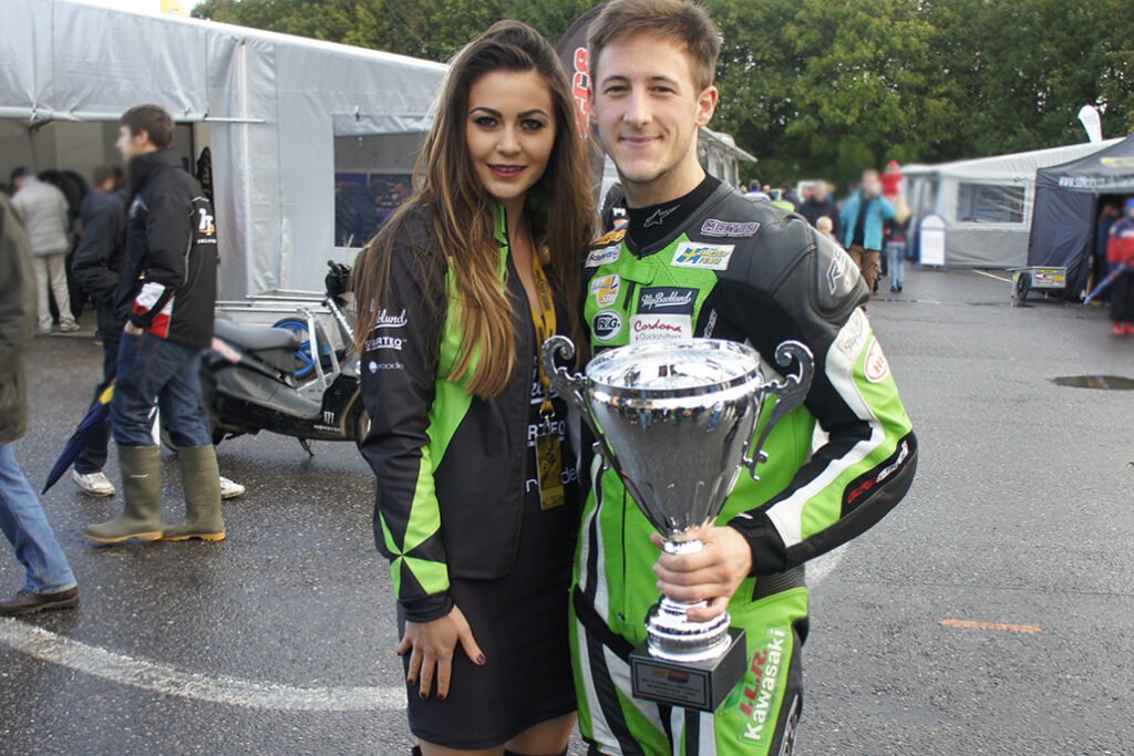 Grid Girl with Filip Backlund at Brands Hatch British Superbike on 9th October 2011 02