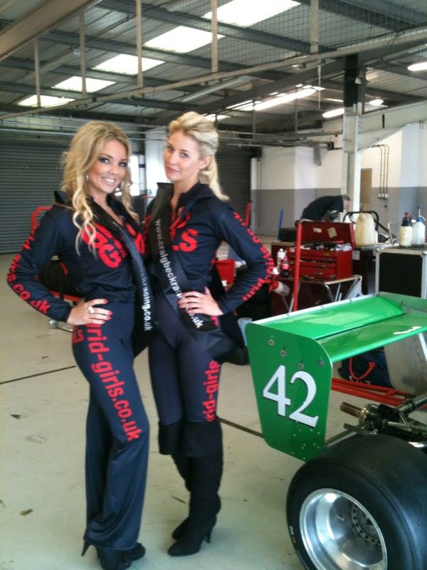Grid Girls with Craig Beck Racing at Silverstone on 20th October 2012 02