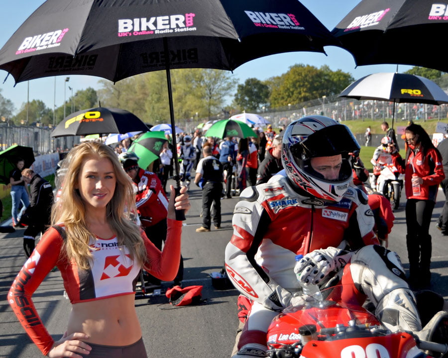 Grid Girls with Halsall Racing at Brands Hatch British Superbikes on 14th October 2012 02