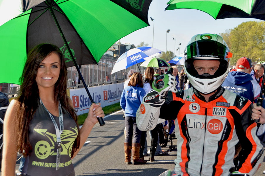 Grid Girls with Hudson Kennaugh at Brands Hatch British Superbikes on 14th October 2012 01