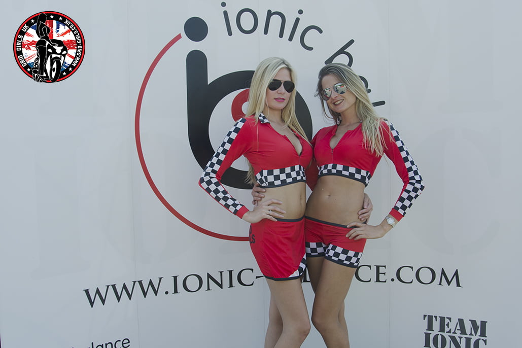 Grid Girls with Hudson Kennaugh at Brands Hatch British Superbikes on 21st July 2013 01