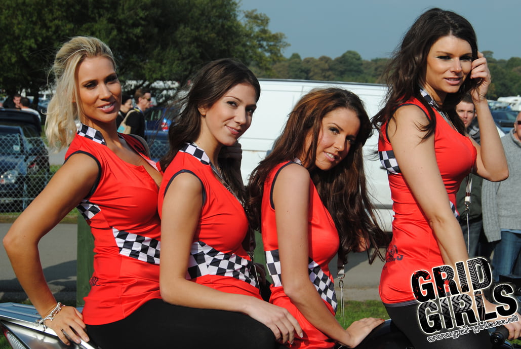 Grid Girls with Hudson Kennaugh at Oulton Park British Superbikes on 910th August 2010 01