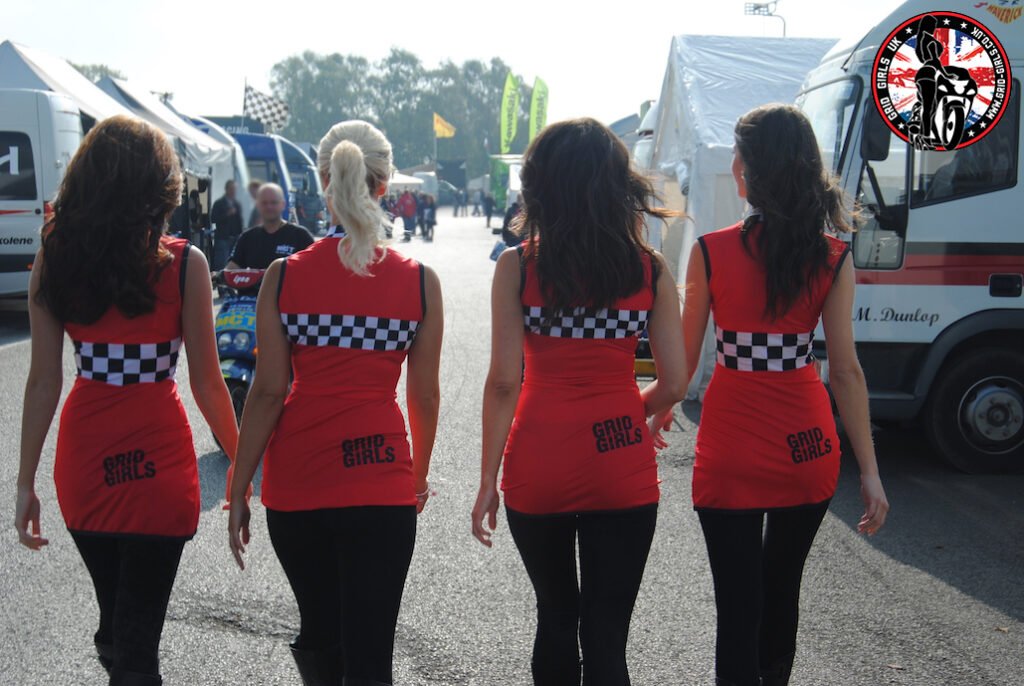 Grid Girls with Hudson Kennaugh at Oulton Park British Superbikes on 910th August 2010 02