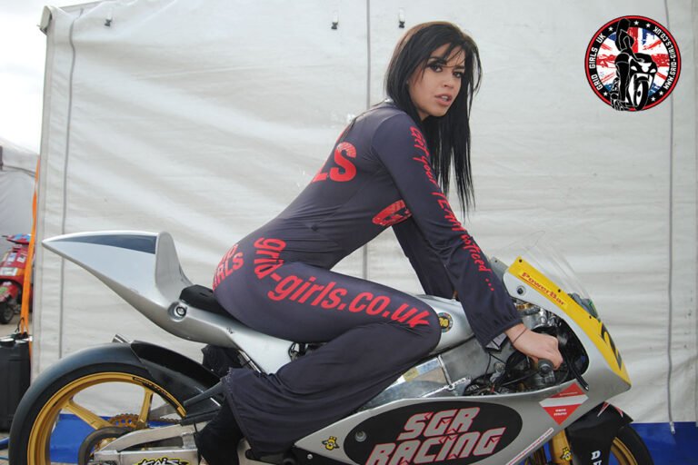 Grid Girls with Hudson Kennaugh at Silverstone British Superbikes on 30th September 2012 01