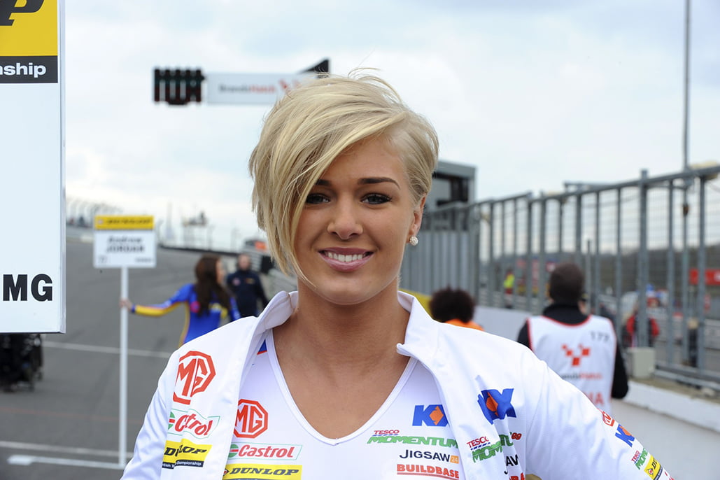 Grid Girls with Triple 8KX Energy BTCC at Brands Hatch BTCC on 31st March 2013 01