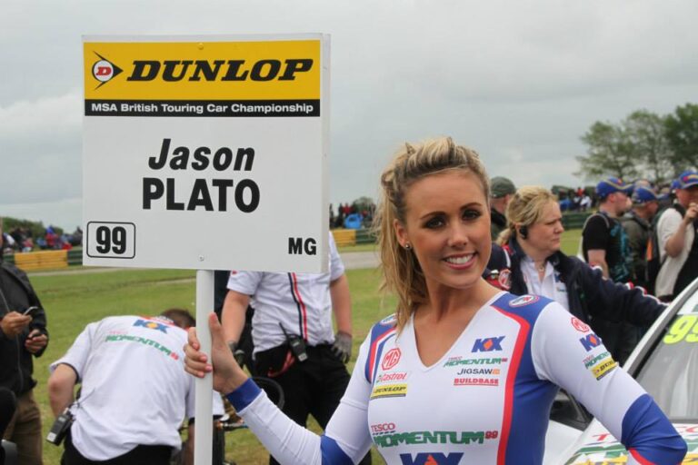 Grid Girls with Triple 8KX Energy BTCC at Croft BTCC on 23rd June 2013 01