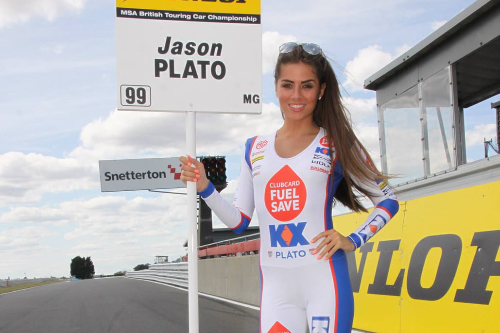 Grid Girls with Triple 8KX Energy BTCC at Snetterton BTCC on 3rd August 2014 01