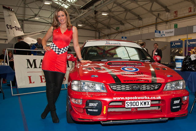 Promotional Model with Marshall Leasing at Cambridge Airport Trade Bash on 20th September 2011 01