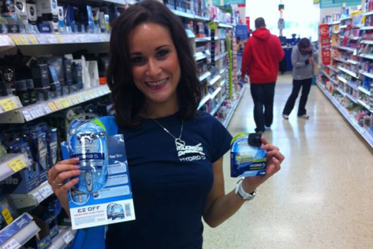 Promotional Model with Quantum Marketing at Tesco Sampling on 28th Sept 2013 01