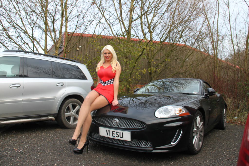 Promotional Model with Viezu Technologies at their Rolling Road Day on 10th December 2011 01