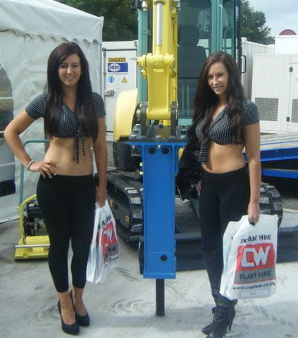 Promotional Models with CW Plant in Liverpool on 9th September 2010 02