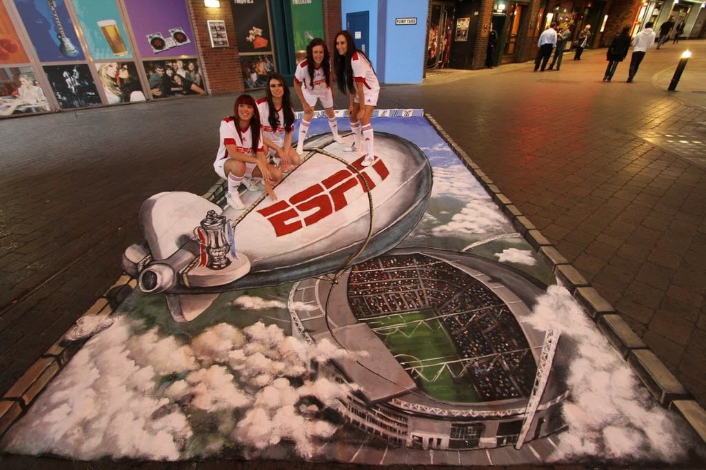 Promotional Models with ESPN UK for their FA Cup Promo in Manchester on 12th May 2011 01