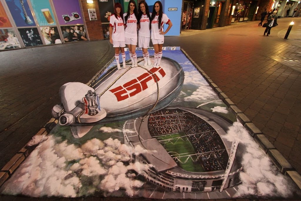 Promotional Models with ESPN UK for their FA Cup Promo in Manchester on 12th May 2011 02