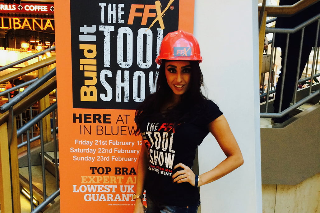 Promotional Models with FFX Tool promoting the FFX Tool Show on 1516 Feb 2014 01