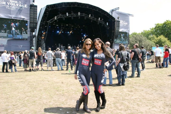 Promotional Models with KEF Audio for their Promotion at High Voltage Festival on 2324th July 2011 02