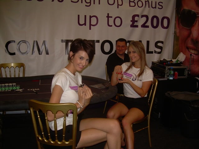 Promotional Models with Littlewoods Poker at Poker in the Park on 13/14th August 2009