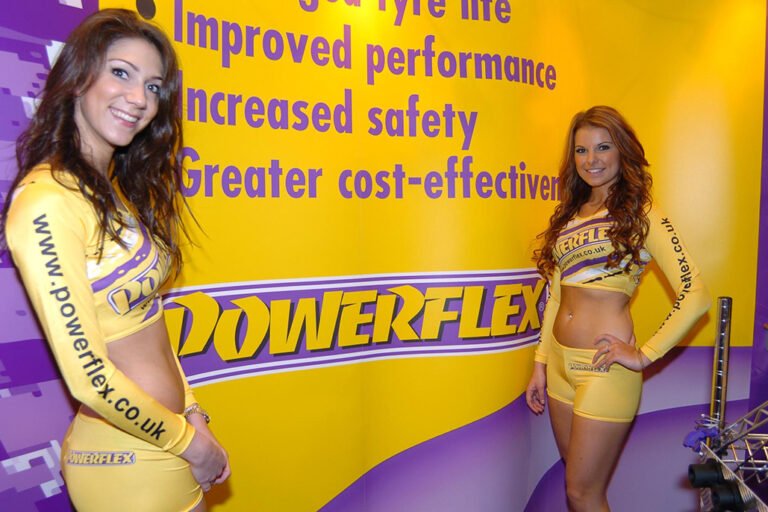 Promotional Models with Powerflex at Autosport International 2011 in Birmingham NEC 01