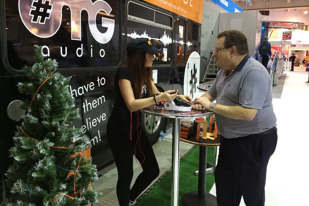 Promotional Models with Pump Audio at Ideal Home Christmas on 2223rd November 2014 02