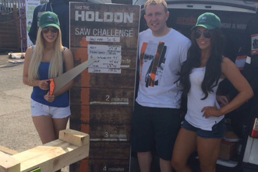 Promotional Models with Travis Perkins Open Day on 2nd July 2014 01