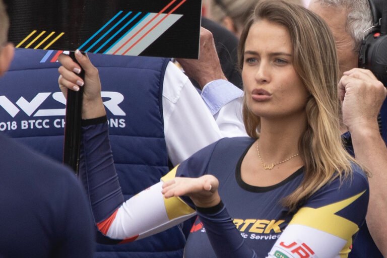 BMW Pirtek Racing BTCC Grid Girl at Oulton Park BTCC on 30th June 19