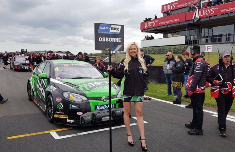 Excelr8 Motorsport BTCC Grid Girls at Donington Park BTCC on 28th April 19