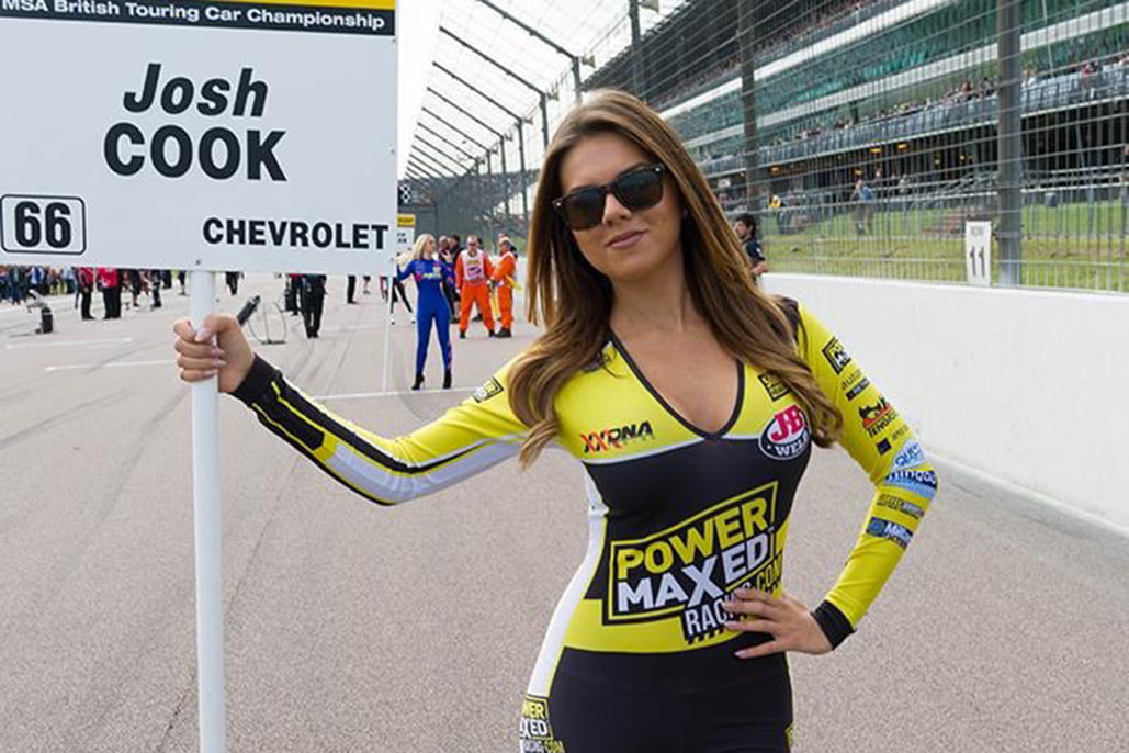 Grid Girls With Power Maxed Btcc At Rockingham Btcc On 6th Sept 2015 01