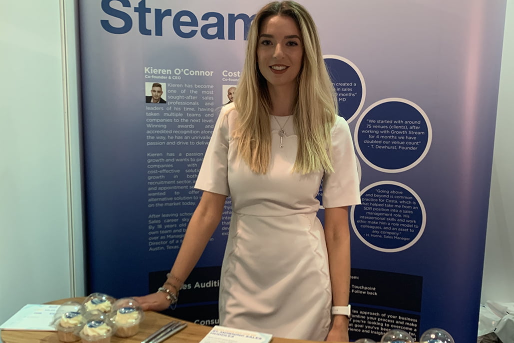 Promo Model at Introbiz Expo in Cardiff on 14th Nov 2019