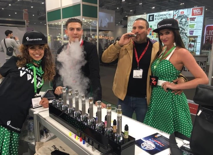 Promo Models With Vape Distribution At Vape Jam London In April 2016