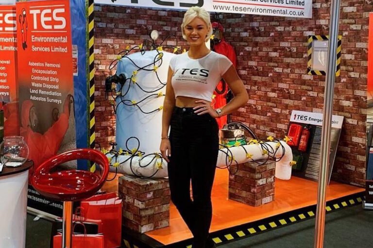 Promotional Model at Contamination Expo in Birmingham NEC on 11-12th Sept 2019