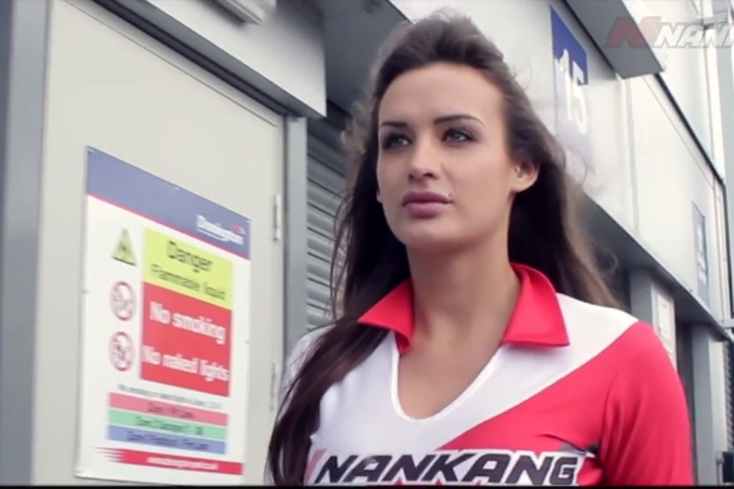 Promotional Model With Nankang Tyres At Donington Park