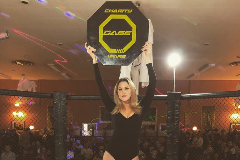 Ring Girls with Charity Cage Wars in Wrexham on 2nd November 2019