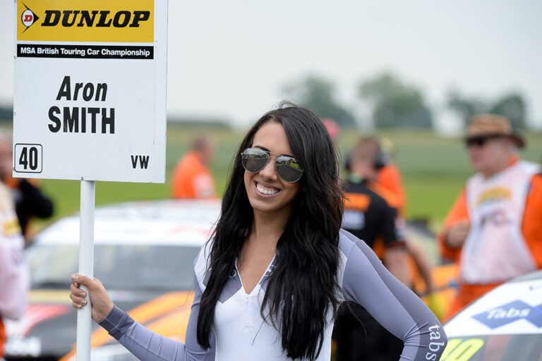 Grid Girl With Bkr Btcc At Croft Btcc On 19th June 2016