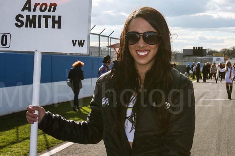 Grid Girl With Bkr Btcc At Donington Park Btcc On 17th April 2016