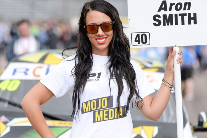 Grid Girl With Bkr Btcc At Rockingham Btcc On 28th August 2016