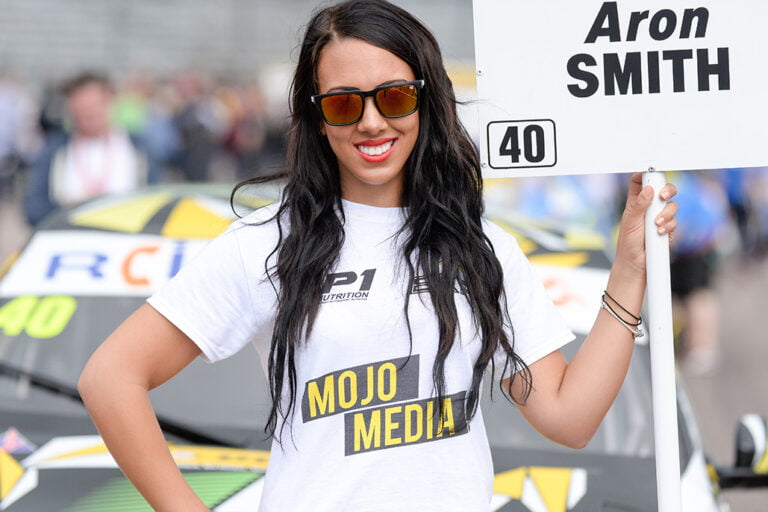 Grid Girl With Bkr Btcc At Rockingham Btcc On 28th August 2016