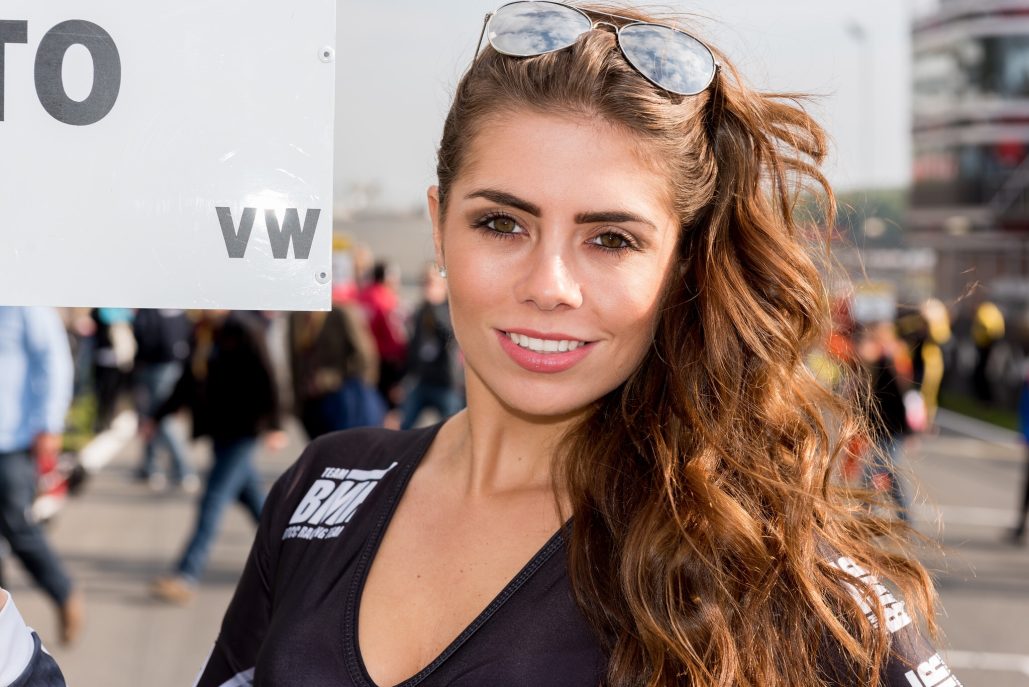 Grid Girls With Bmr Btcc At Brands Hatch Btcc On 11th October 2015