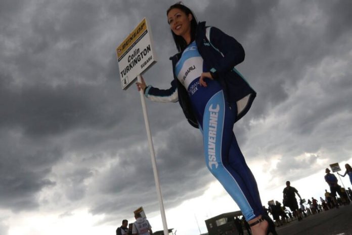 Grid Girls With Bmr Btcc At Snetterton Btcc On 31st July 2016