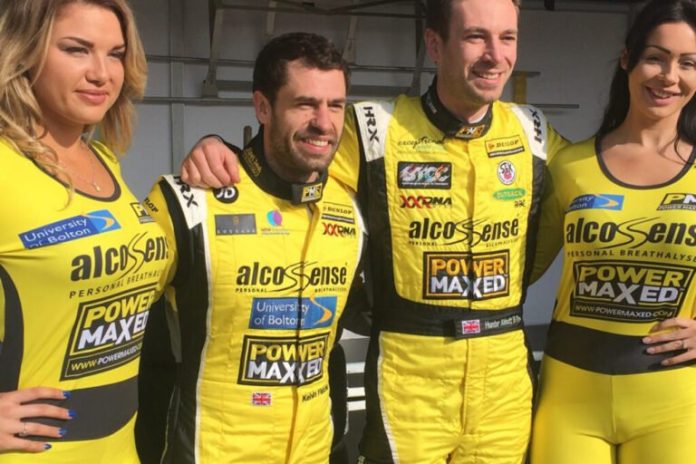 Grid Girls With Power Maxed Btcc At Brands Btcc On 3rd April 2016