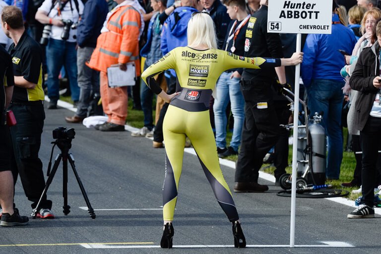 Grid Girls With Power Maxed Btcc At Brands Hatch Btcc On 2nd October 2016