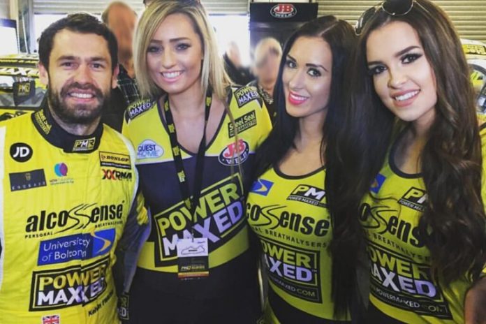 Grid Girls With Power Maxed Btcc At Donington Park Btcc On 17th April 2016