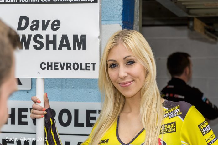 Grid Girls With Power Maxed Btcc At Thruxton Btcc On 10th May 2015