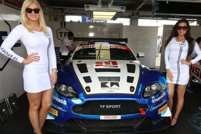 Grid Girls With Tf Sport At Oulton Park For British Gt On 30th May 2016